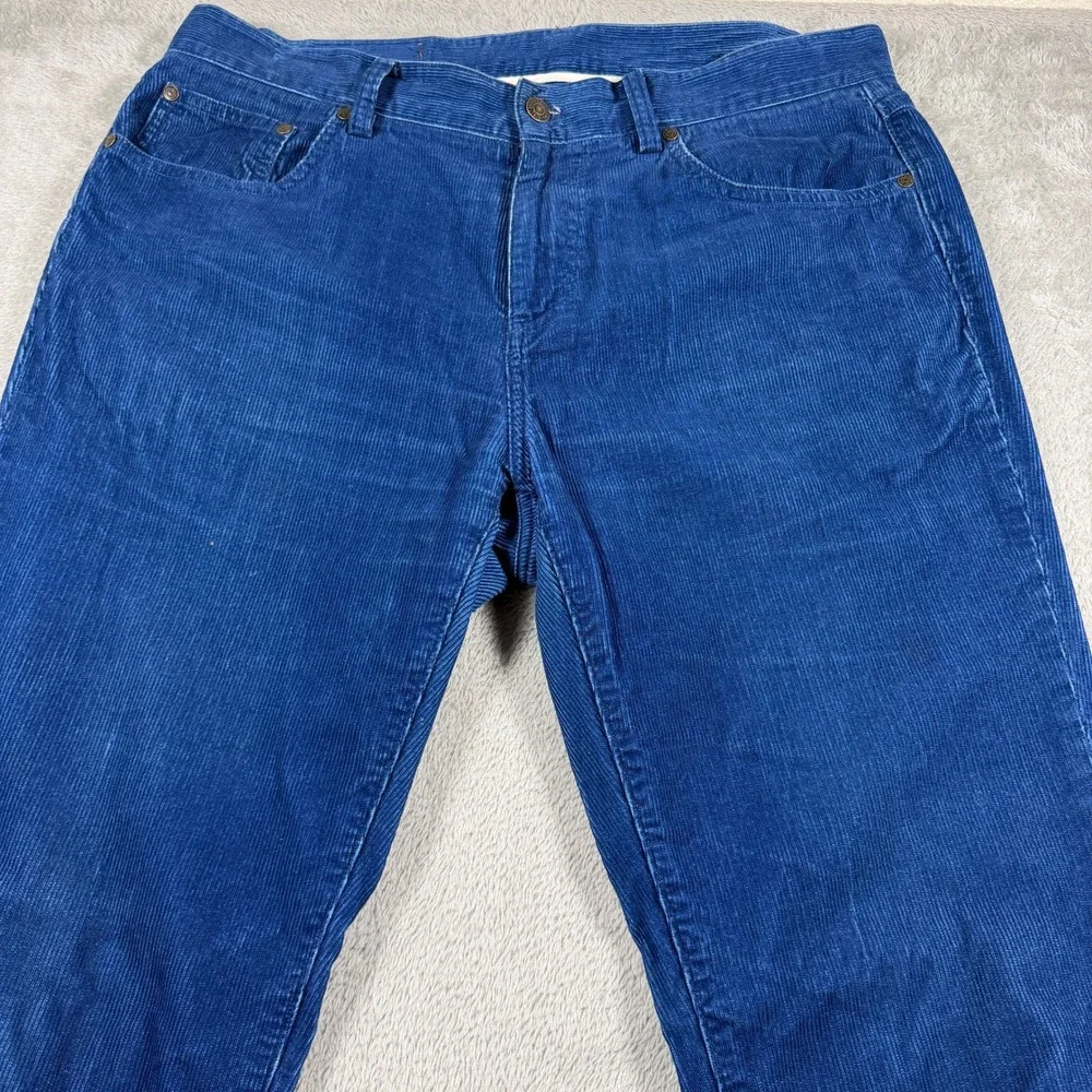 Brooks Brothers Corduroy Pants Mens 36x34 Blue‎ 5-Pocket Straight Leg Casual